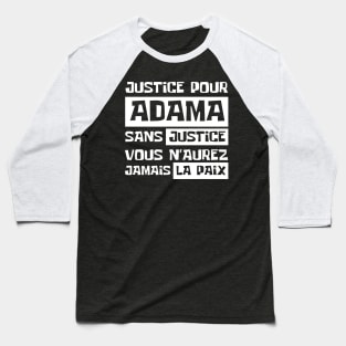 Justice Pour ADAMA Baseball T-Shirt